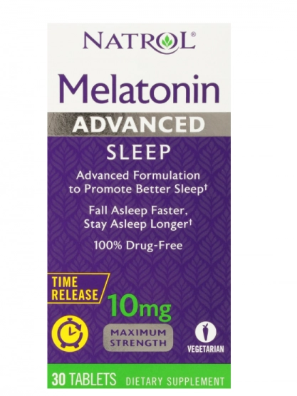 Melatonina 10mg, 30 Tablets Time Release, Natrol