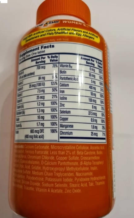Multivitamínico para Mulheres, 300 Comprimidos, One-A-Day