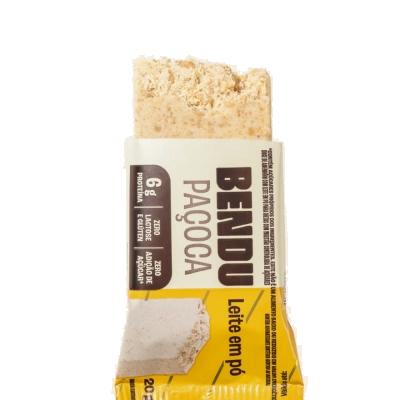 Paçoca, Display com 24 unidades da Paçoca com Whey, Sem Açúcar, Sabores, Bendu