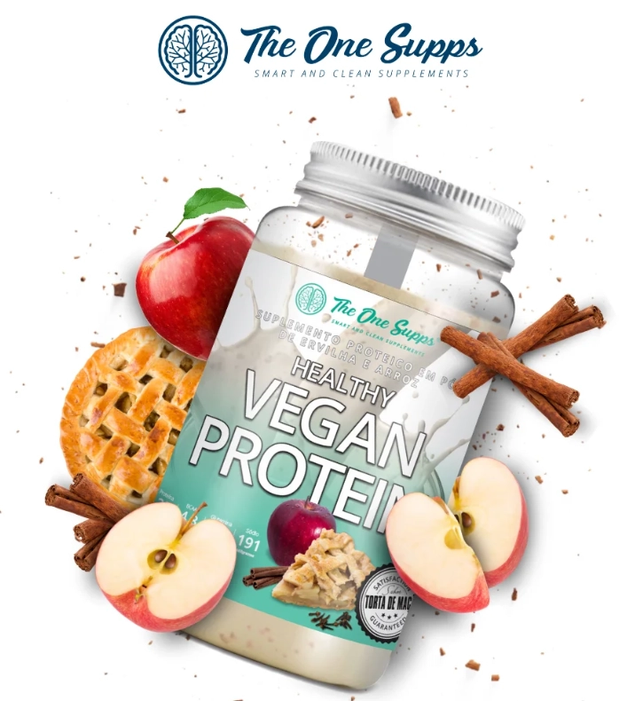 Healthy Vegan Protein, 454g Sabor Torta de Maçã, The One Supps