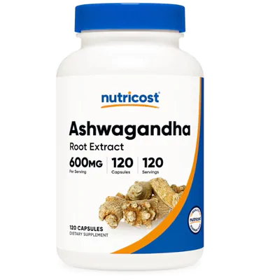 Ashwagandha Root, 600mg, 120 Cápsulas, Nutricost