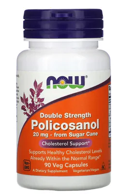 Policosanol 20mg, 90 Cápsulas, Now