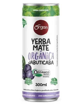 Yerba Mate Orgânica, Sabor Jabuticaba, 300ml, Organ