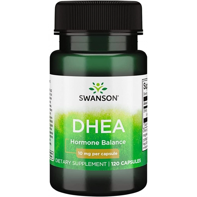 DHEA, 10mg, 120 Cápsulas, Swanson