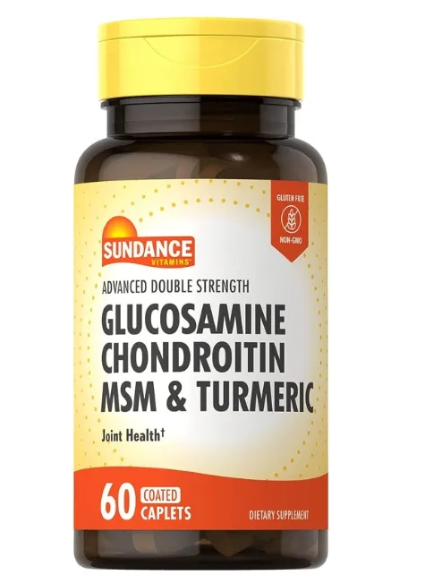 Glucosamina Condroitina, com MSM e Cúrcuma, 60 Cápsulas, Sundance