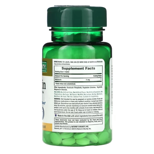 Melatonina 1mg,180 comprimidos Natures Bounty