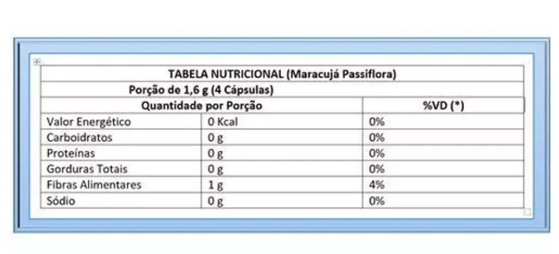 Maracujá Passiflora, 400mg, 60 cápsulas