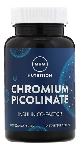 Picolinato de Cromo, 200mcg, 100 Cápsulas, MRM, Nutrição