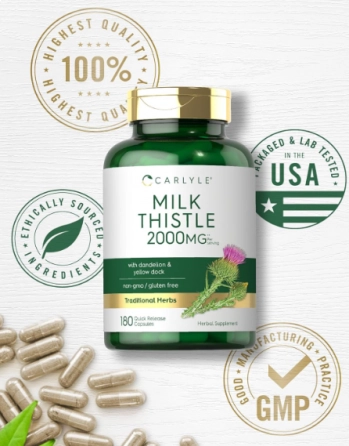 Lemon Balm Melissa Leaf, Folha de Melissa com Erva Cidreira 2400mg, 200 Cápsulas, Carlyle