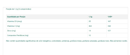 Extrato de Própolis Verde de Alecrim com Vitamina C + D3 e Zinco, 60 Comprimidos, Lauton Nutrition