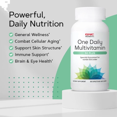 Multivitamínico Feminino Diário 50 Plus - 60 Cápsulas, GNC