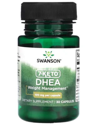 7-Keto DHEA 100mg, 30 cápsulas, Swanson