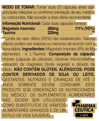 L-Treonato, 500mg, 60 cápsulas, Dr. Botânico