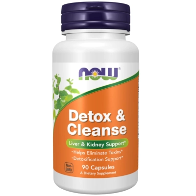 Detox and Cleanse, Desintoxicação e Limpeza, 90 Cápsulas, Now