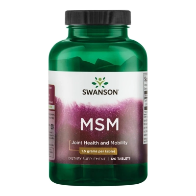 MSM 1500mg, 120 Comprimidos, Swanson