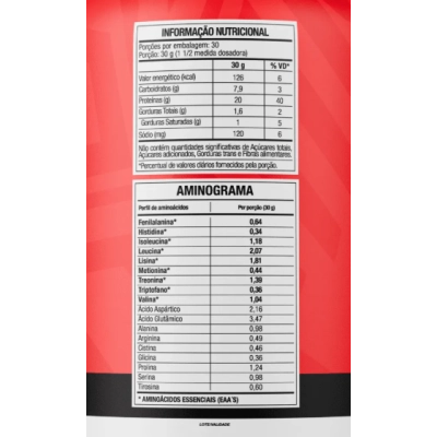 100% Whey Protein com 20g de Proteína, 900g Sabores, FTW