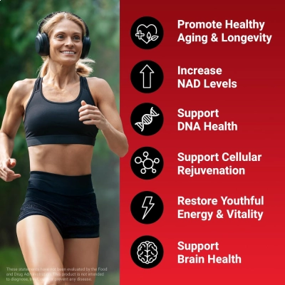 NAD+ Longevity And Anti-Aging Formula, 60 Soft Chews (Chocolate), Force Factor