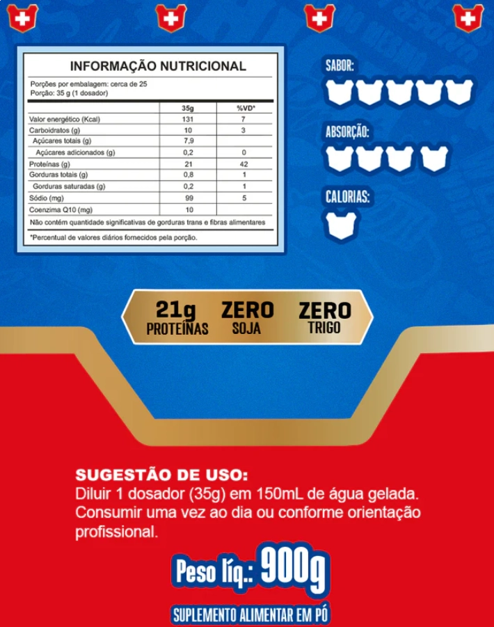 Whey Protein Crush, 900g Sabores, Ander Labz