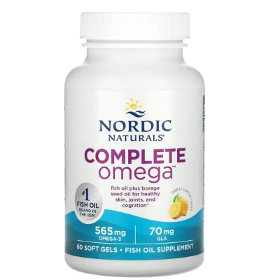 Omega Complete 565mg, 60 Cápsulas Sabor Limão, Nordic Naturals