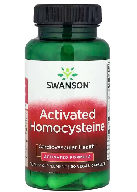 Activated Homocysteine, Homocisteína Ativada, 60 Cápsulas, Swanson