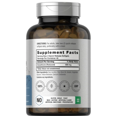 Glutationa Lipossomal 500mg, 90 Cápsulas, Horbaach 