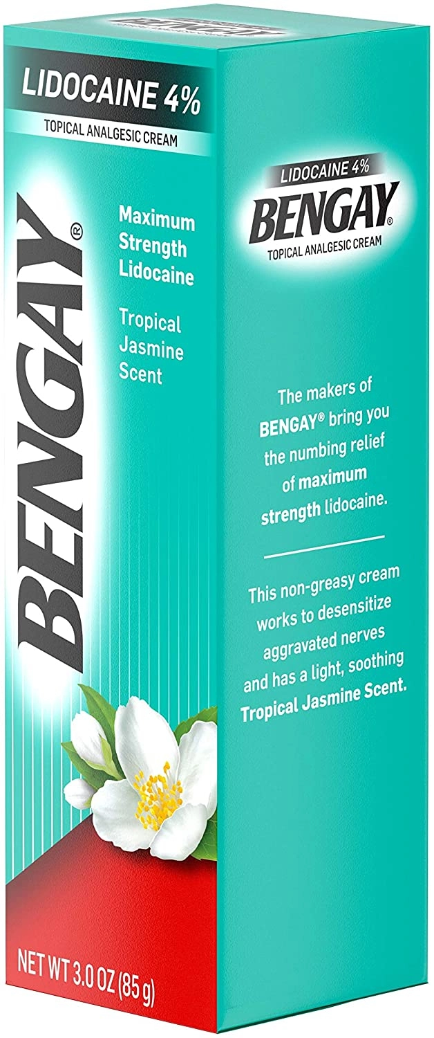Pomada Bengay, Creme de lidocaína. 85g