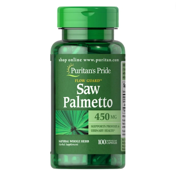 Saw Palmetto, 450mg, 100 Cápsulas, Puritan's Pride