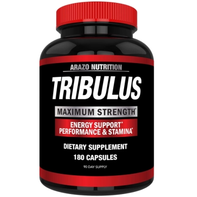 Tribulus Terrestris 1500mg, Extrato em Pó, 180 Cápsulas, Arazo Nutrition