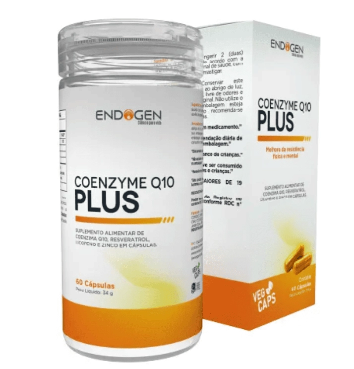 Coenzyme Q10 Plus, Coenzima CoQ10, 60 Cápsulas, Endogen