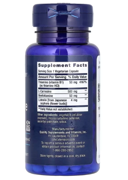 Super Carnosina, 500mg, 60 Cápsulas, Life Extension