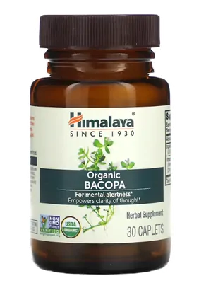 Bacopa Orgânica 500mg, 30 Cápsulas, Himalaya
