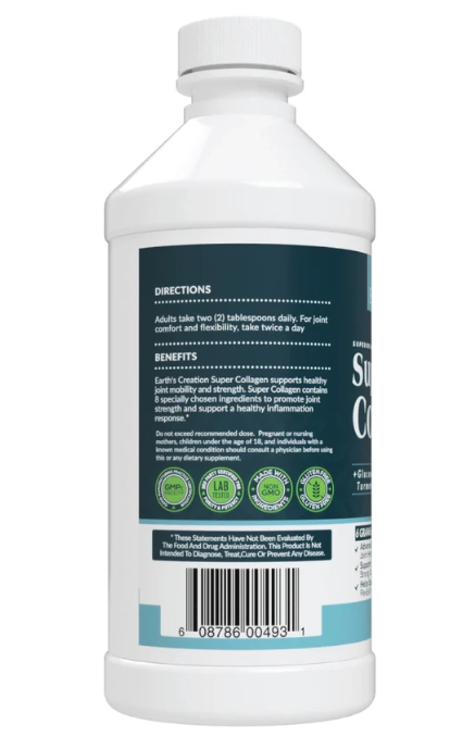 Super Collagen, Super Colágeno Líquido, 473ml, Earth's Creation