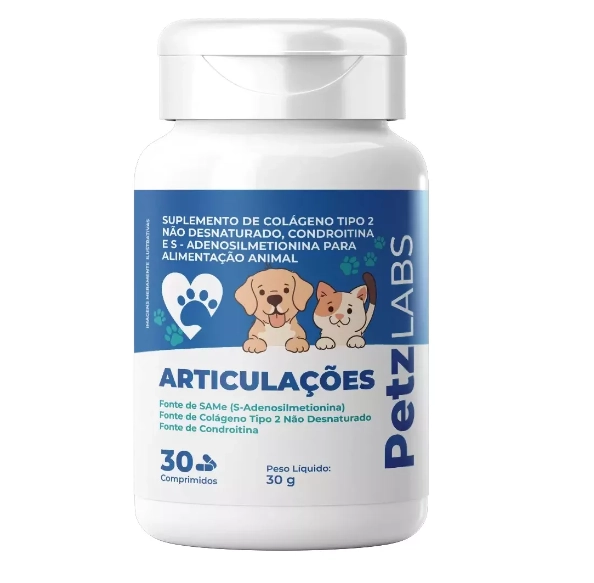 Suplemento para Articulações Petz , 30 comprimidos, Petz Labs