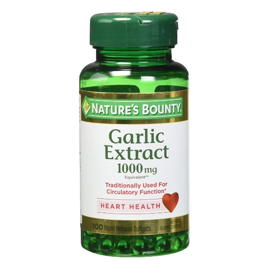Oleo de alho (Garlic Extract), 1.000mg, 100 cápsulas, Nature's Bounty