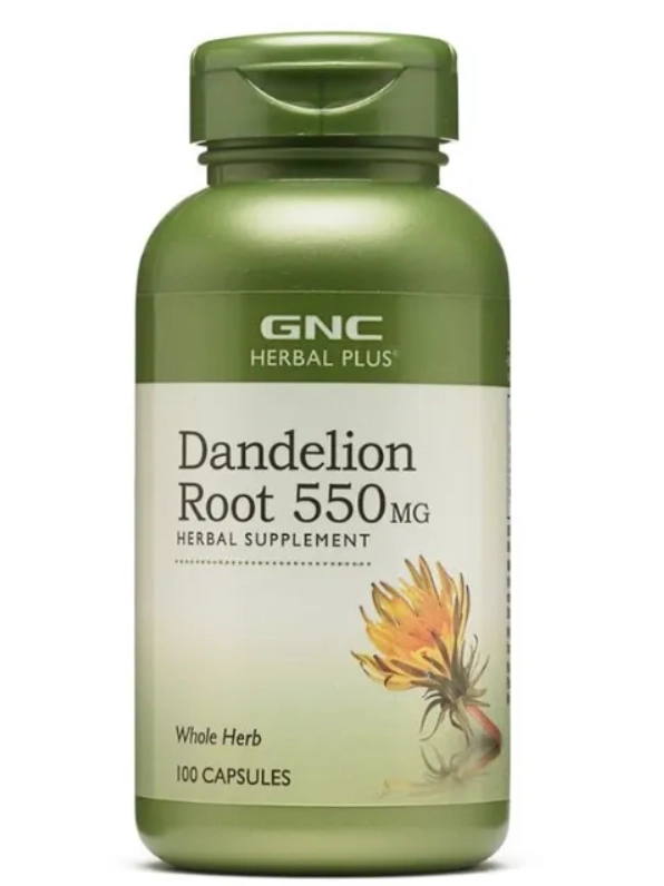 Dandelion Root, Dente de Leão, 550mg, 100 cápsulas, GNC