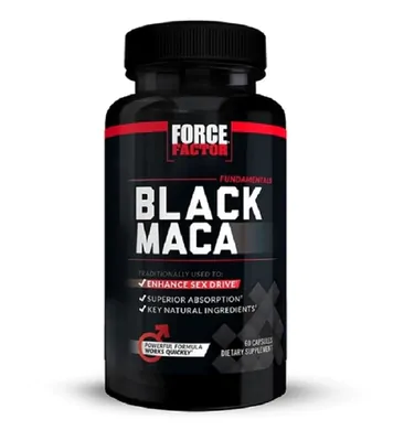Black Maca 1000mg, 60 capsulas, Force Factor