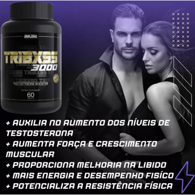 Tribulus Terrestris, Tribx 95 3000mg, 60 Cápsulas, Iron Tech