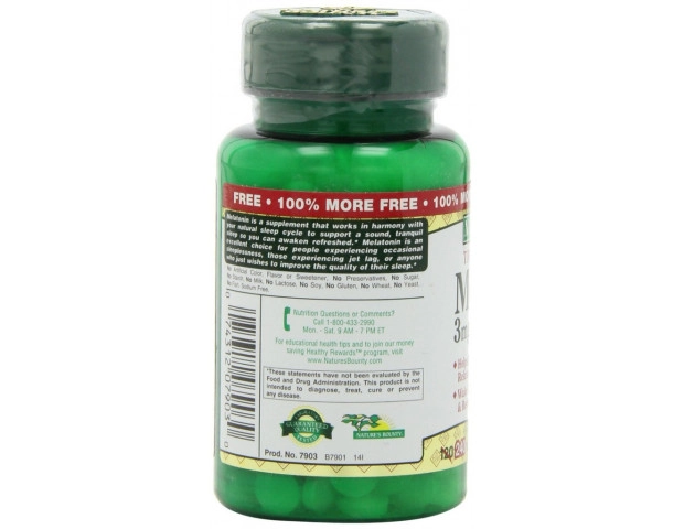 Melatonina, 3mg, Sublingual, 240 Comprimidos, Nature's Bounty