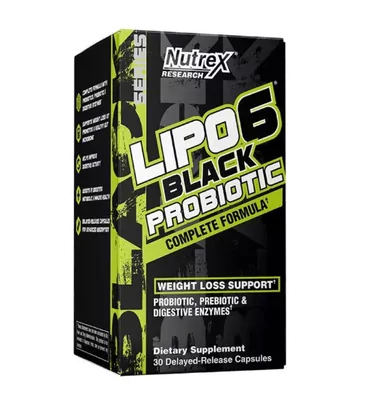 Lipo 6 Black Probiotic, 30 Cápsulas, Nutrex
