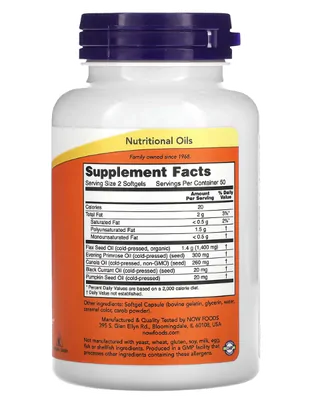 Ômega 3-6-9, 1000mg, 100 Softgel, Now