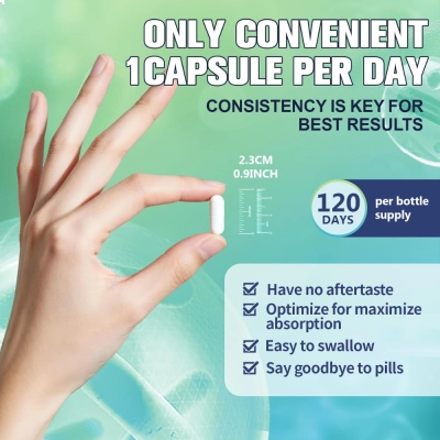 Probiótico + Prebiótico + Pós-biótico + Enzimas Digestivas, 120 Cápsulas, Totaria Health