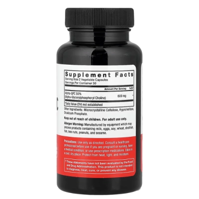 Alpha GPC, 60 Cápsulas, Force Factor