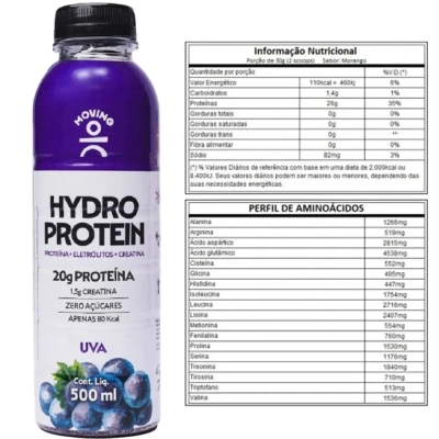 Hydro protein, 20g de proteina, 500ml, Moving