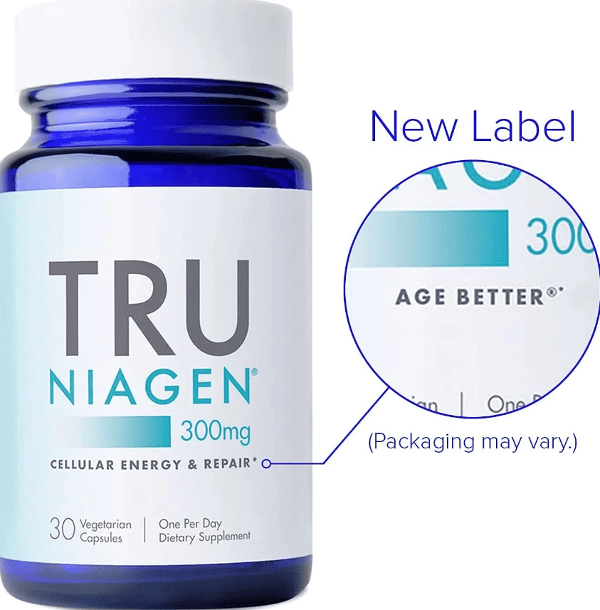 Tru Niagen, 300mg, NAD+ Nicotinamida Riboside, 30 Cápsulas