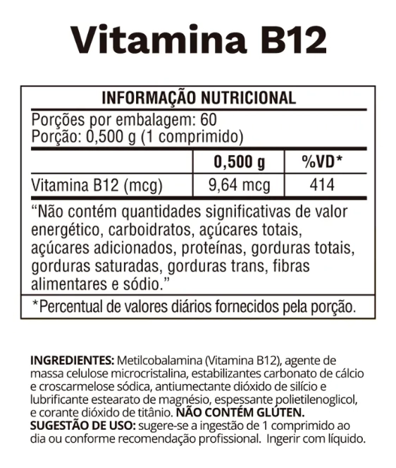 Vitamina B12 Vegana, 60 cápsulas, Ocean Drop