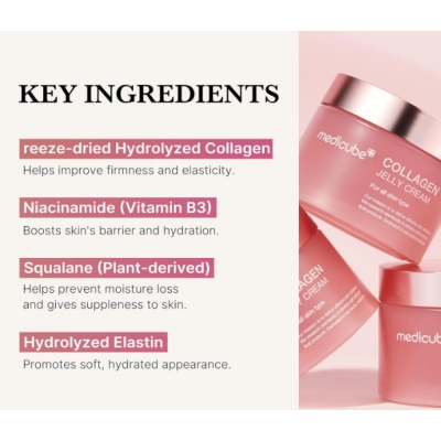 Creme De Gelatina De Colágeno, Com Niacinamida E Colágeno Hidrolisado Liofilizado, Medicube