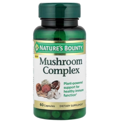 Mushroom, Complexo de Cogumelos, 60 Cápsulas, Nature's Bounty