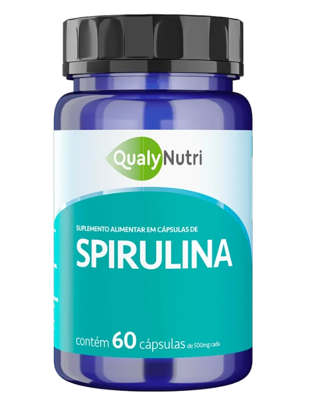 Spirulina, 60 Cápsulas, QualyNutri