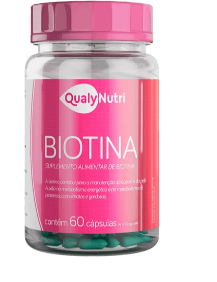 Biotina, 250mg, 60 Cápsulas, QualyNutri