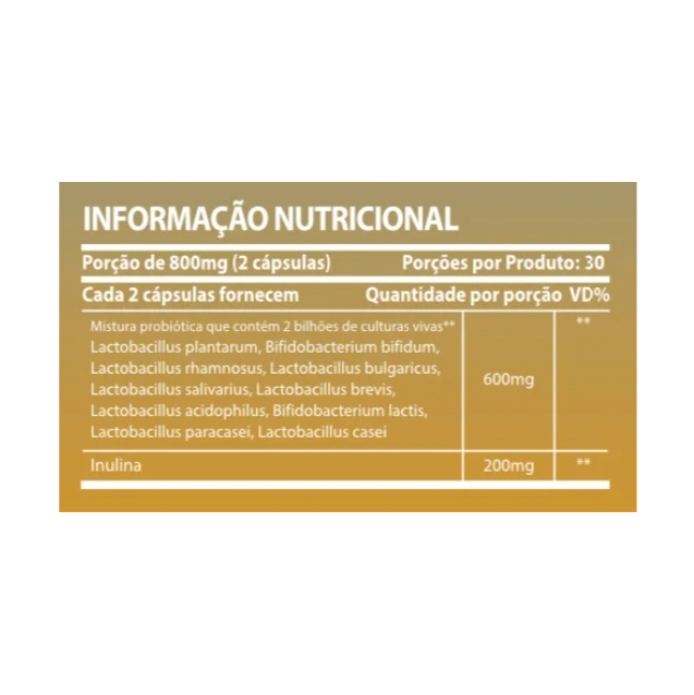 Probiótico 10, 800mg, 60 Cápsulas, Sunfood